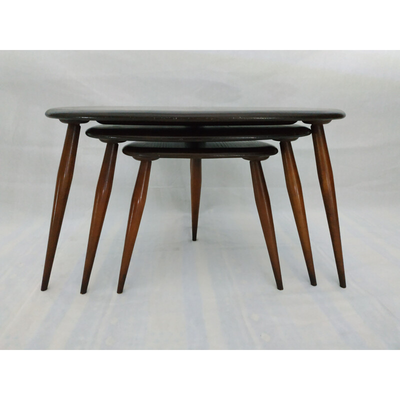 Vintage nesting tables by Lucian Ercolani edition Ercol vintage