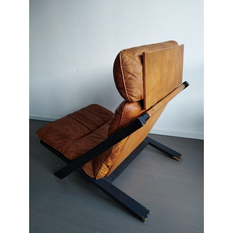 Vintage lounge chair by Ueli Berger for De Sede