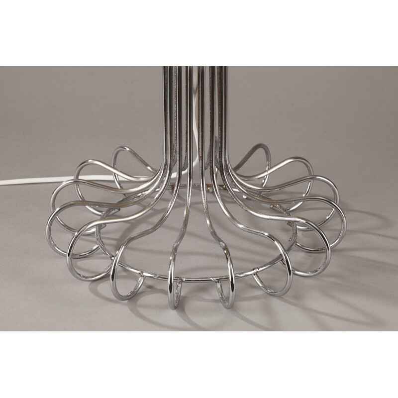 Lampe vintage en métal et membrane par Achille Castiglioni