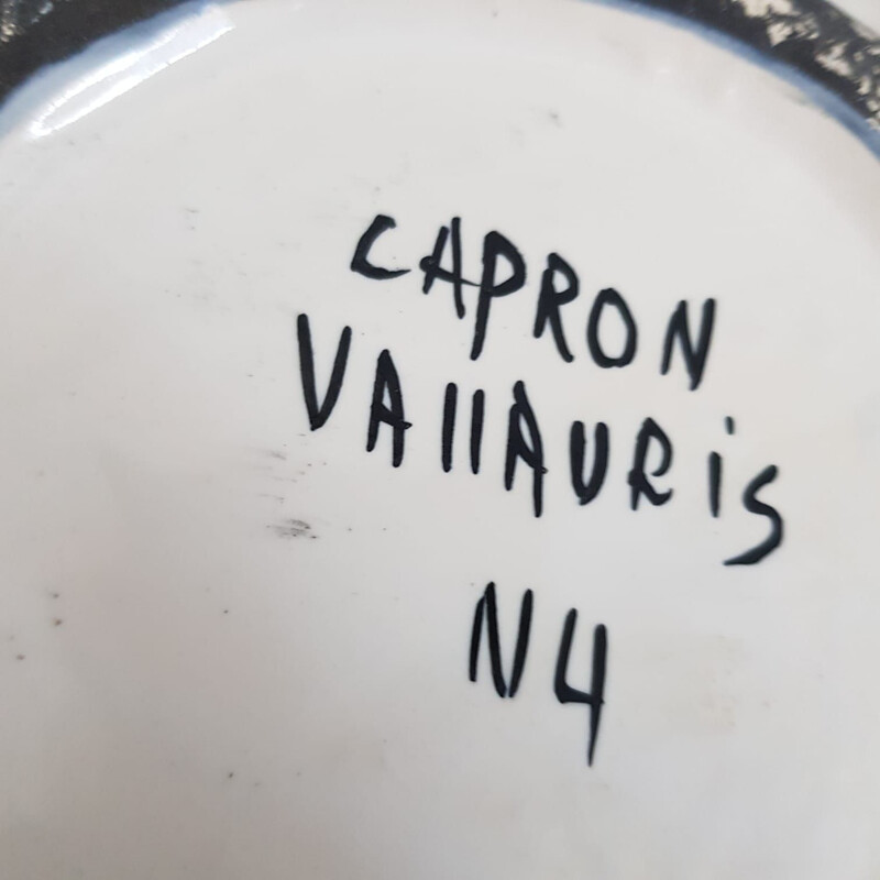 Grand pichet vintage en céramique Vallauris par Roger Capron