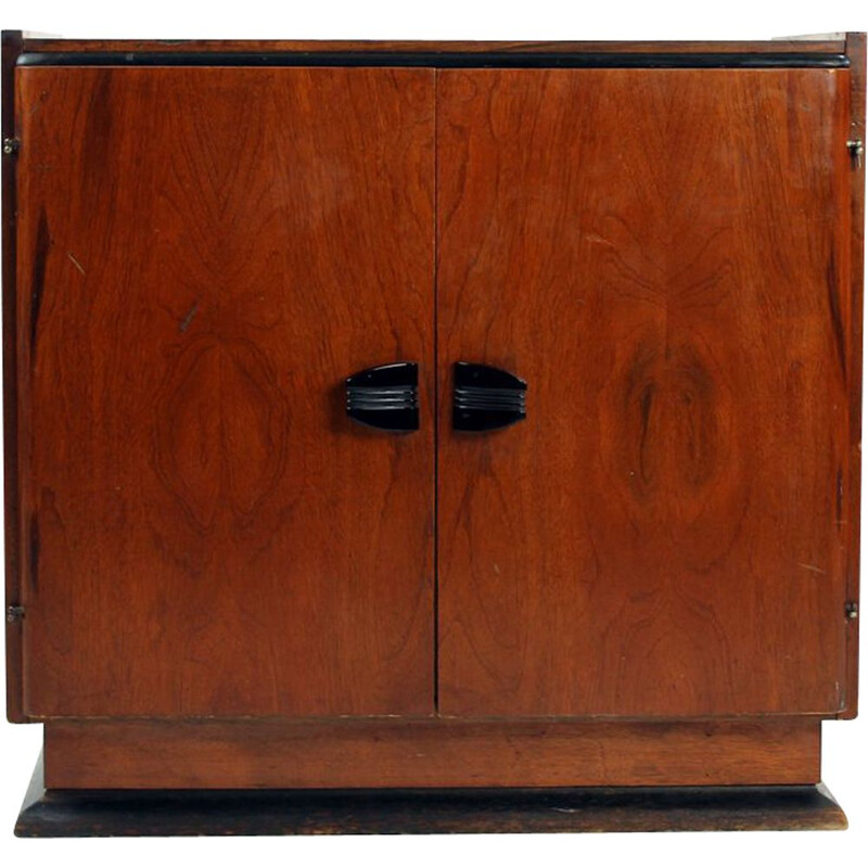 Vintage cabinet in mahogany veneer