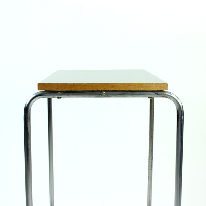 Vintage chrome and formica side table