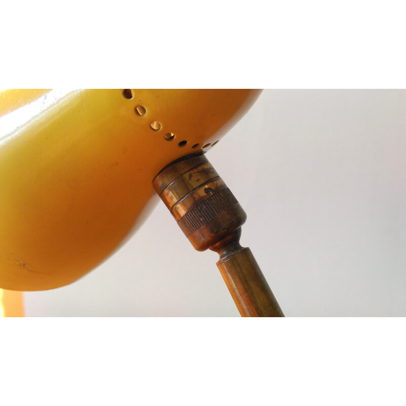 Vintage yellow lamp Ochetta by G. Ostuni