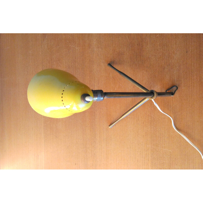 Lampe vintage jaune Ochetta par G. Ostuni