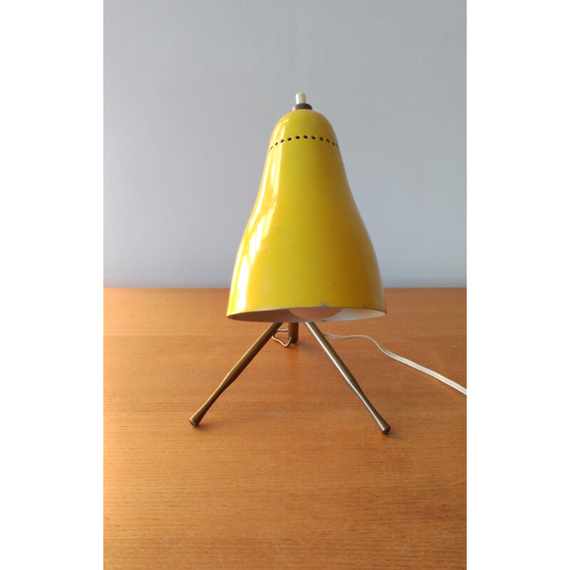 Vintage yellow lamp Ochetta by G. Ostuni