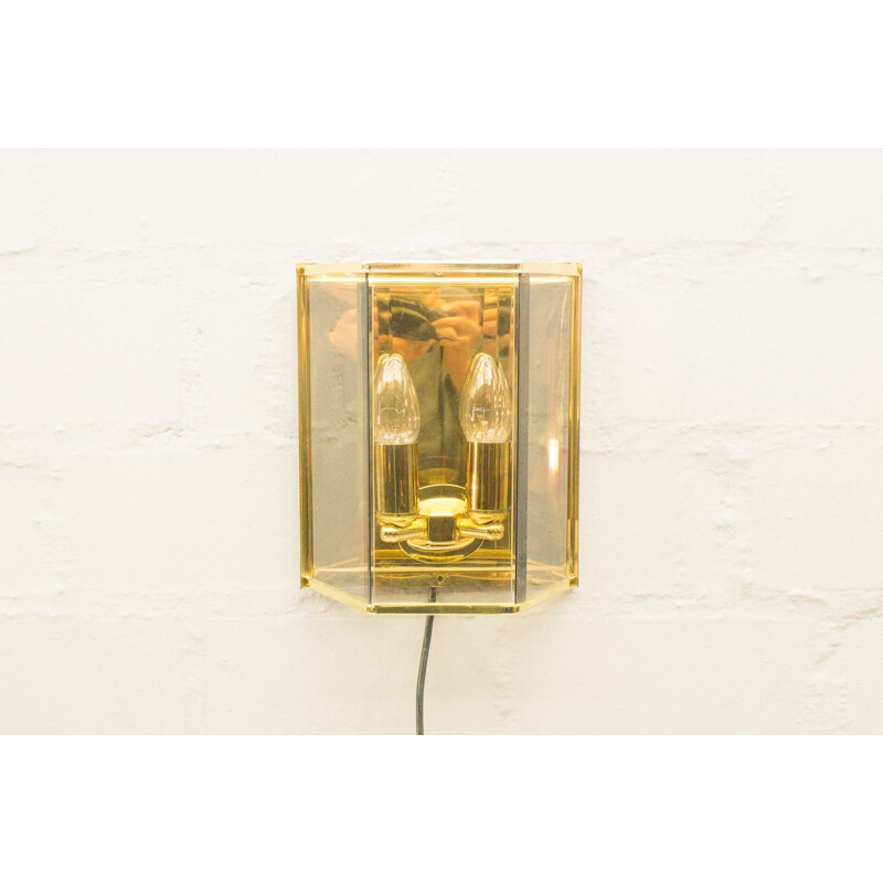 Pair of vintage gold sconces from hollywood regency