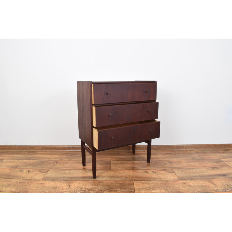 Vintage scandinavian teak chest of drawers 1960