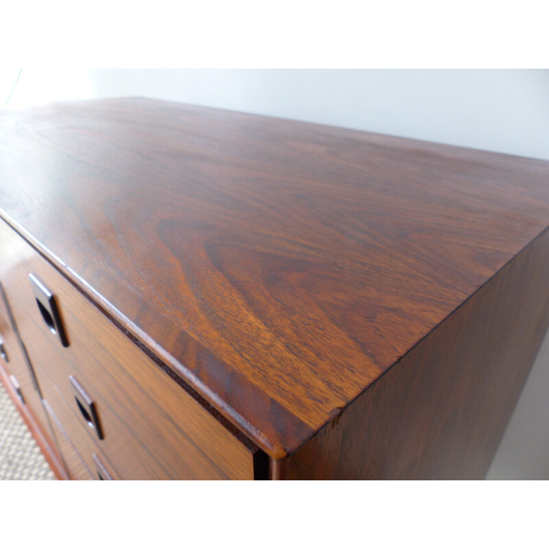 Vintage scandinavian chest of drawers in Rio rosewood