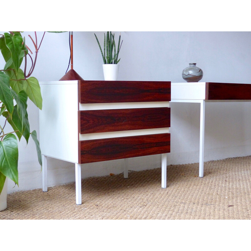 Vintage chest of drawers for Interlubke in rosewood and melamine