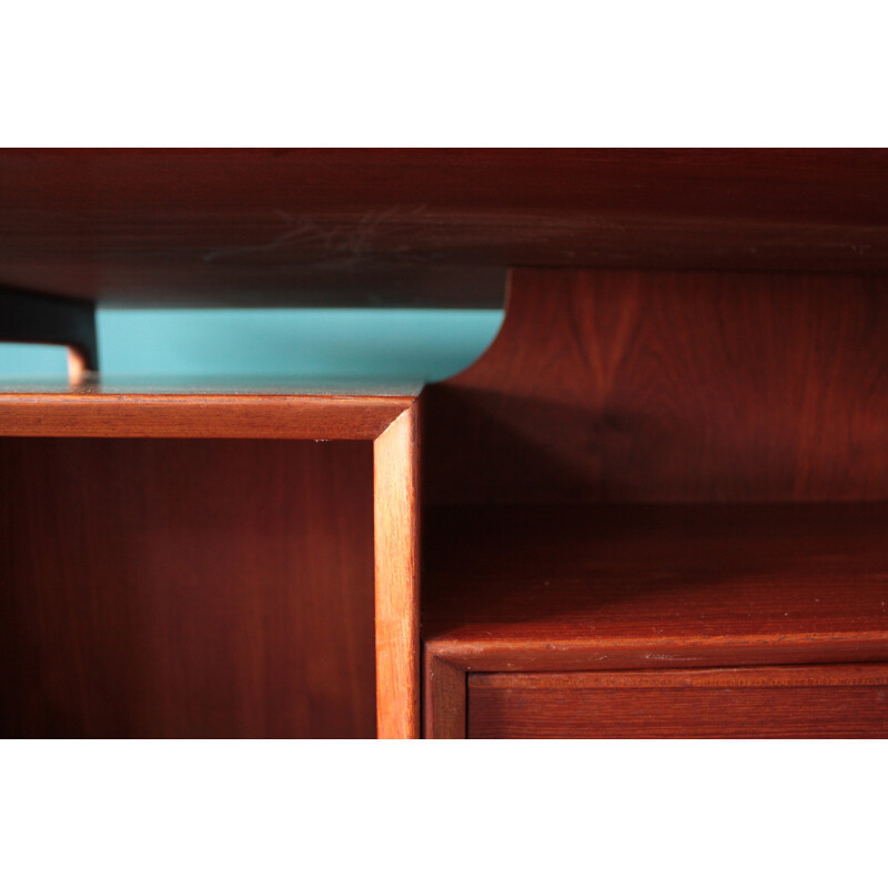 Teak writing desk, Gunni OMANN - 1960s