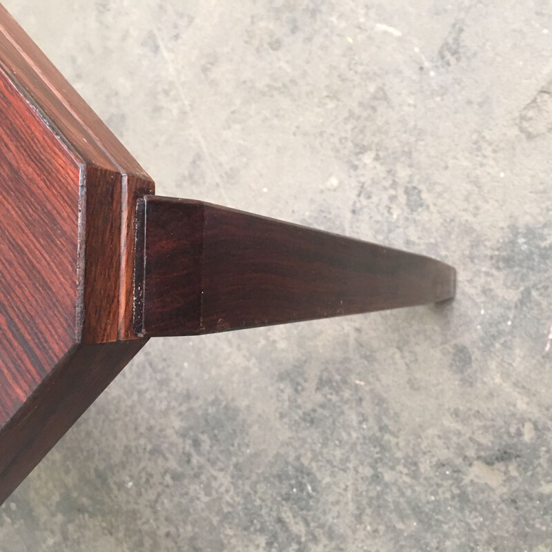 Italian side table in rosewood