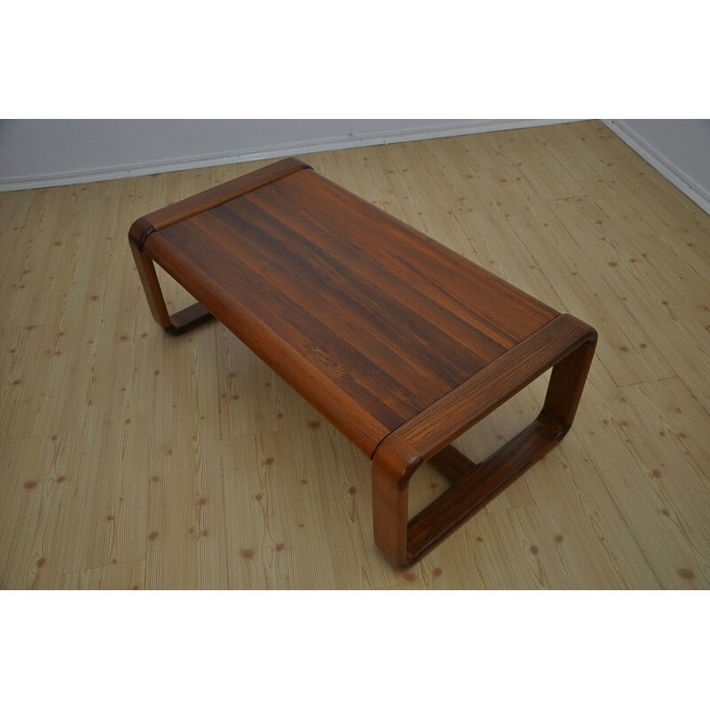 Vintage solid teak coffee table 1970