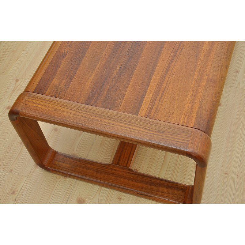 Vintage solid teak coffee table 1970