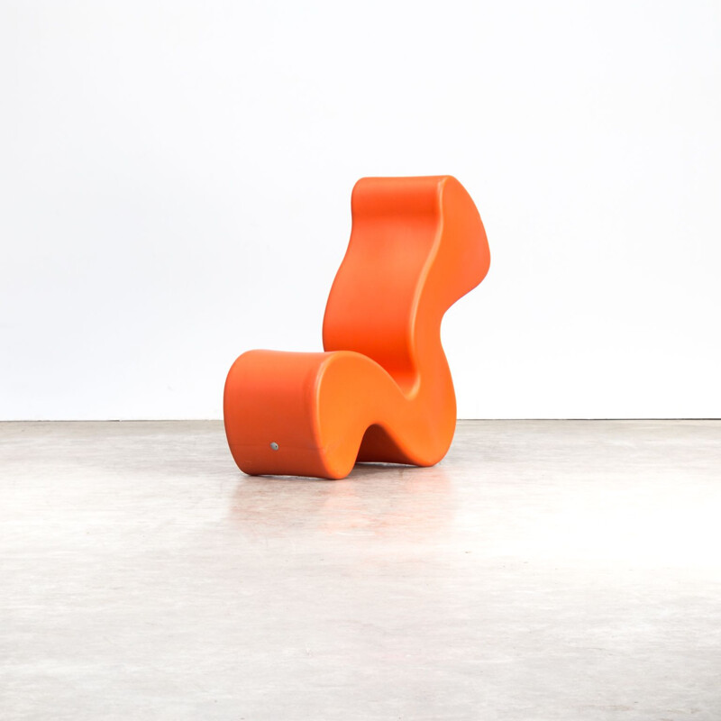 "Phantom chair" orange par Verner Panton pour Innovation Randers 1990