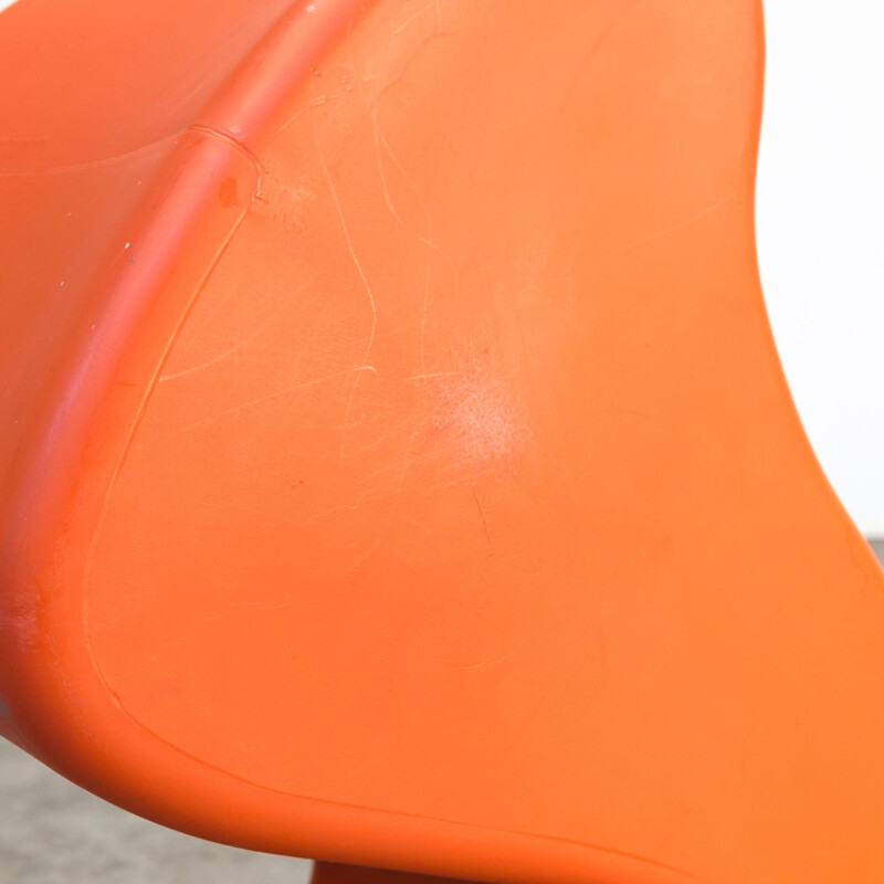 "Phantom chair" orange par Verner Panton pour Innovation Randers 1990