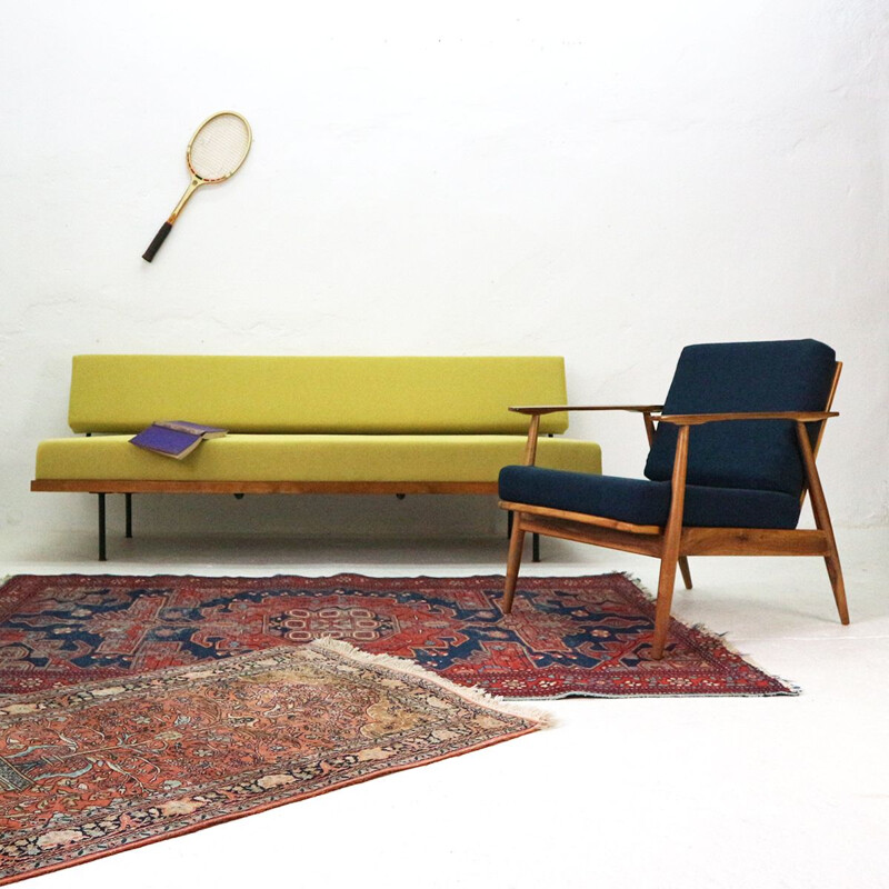 Vintage yellow daybed by Josef Pentenrieder