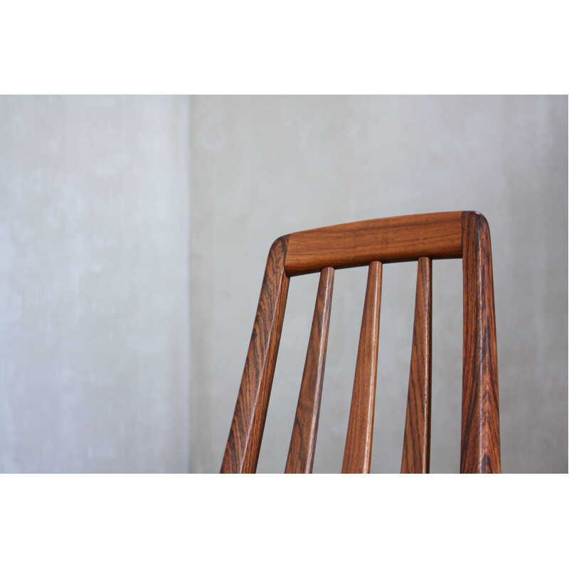 Suite de 4 chaises Eva en palissandre par Niels Kofoed