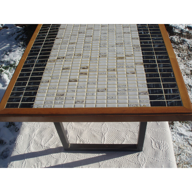 Rectangular coffee table in ceramic