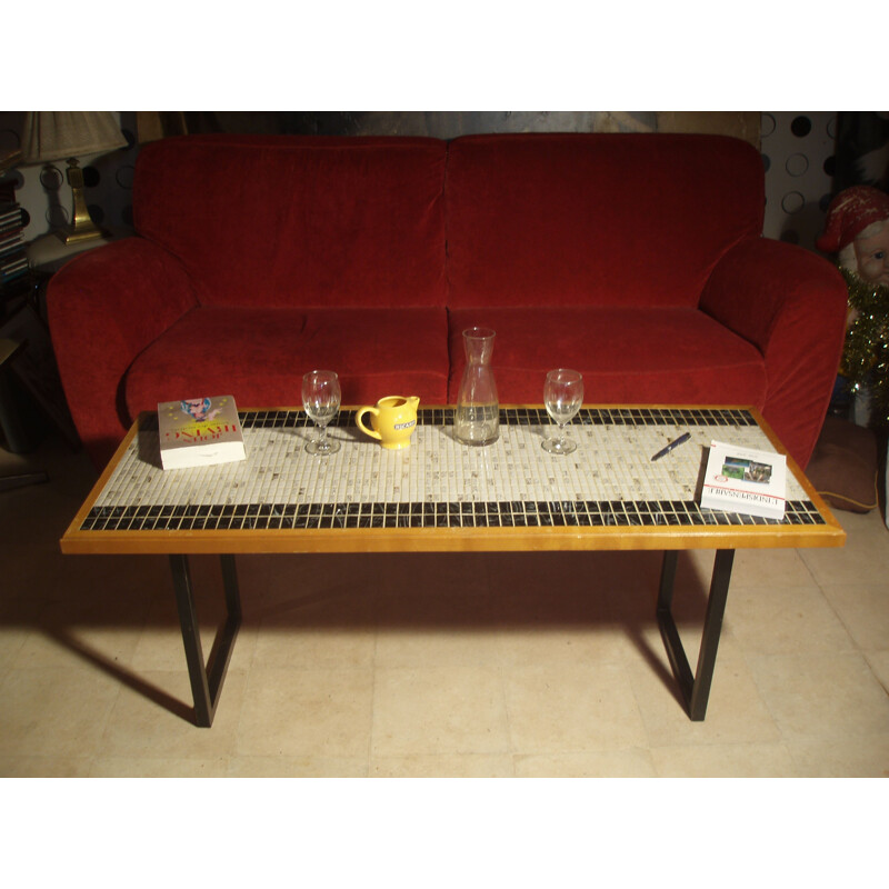 Rectangular coffee table in ceramic