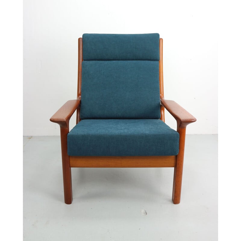 Vintage Danish armchair in teak by Juul Kristensen for Glostrup