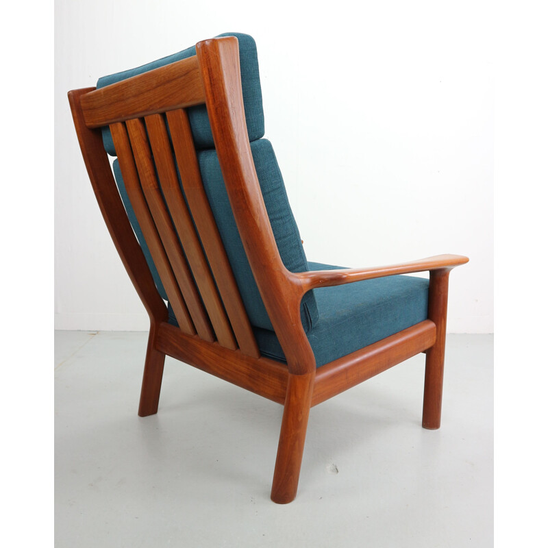 Vintage Danish armchair in teak by Juul Kristensen for Glostrup