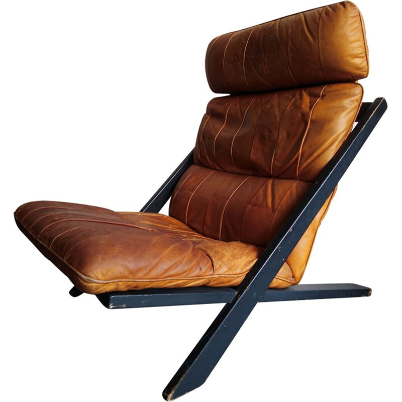 Vintage lounge chair by Ueli Berger for De Sede