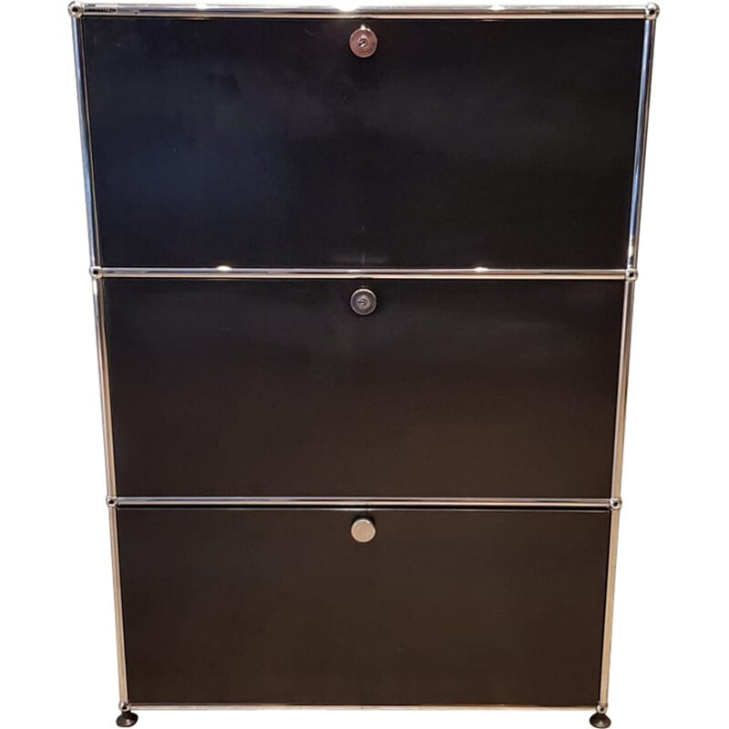 Vintage black cabinet USM Haller