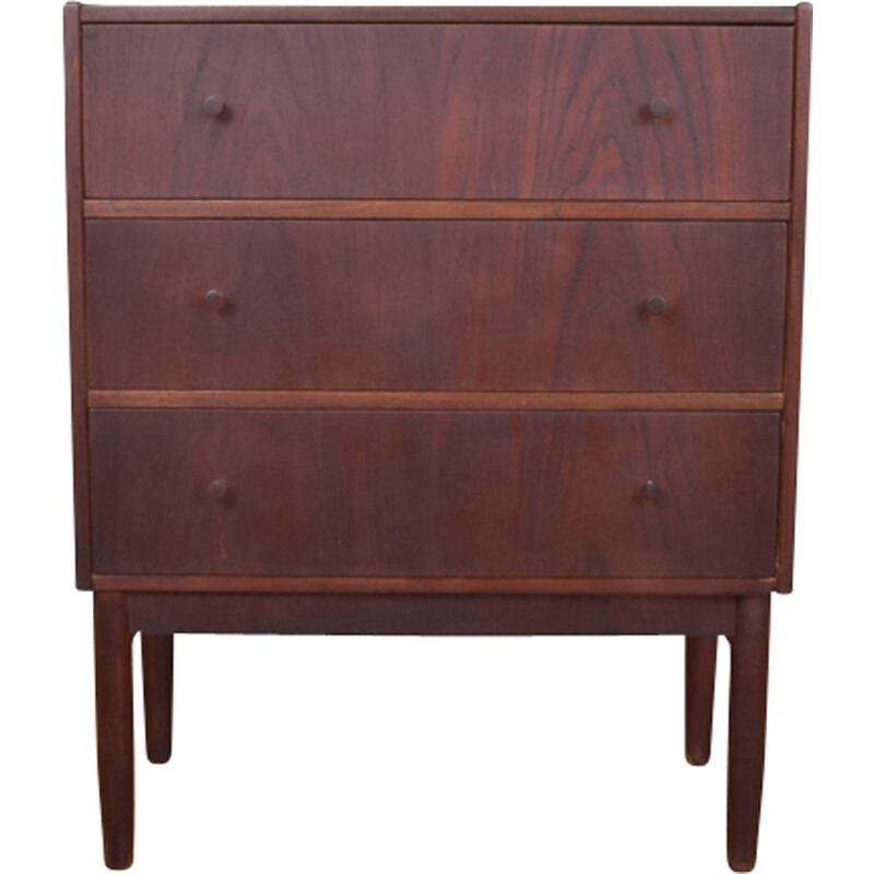 Vintage scandinavian teak chest of drawers 1960