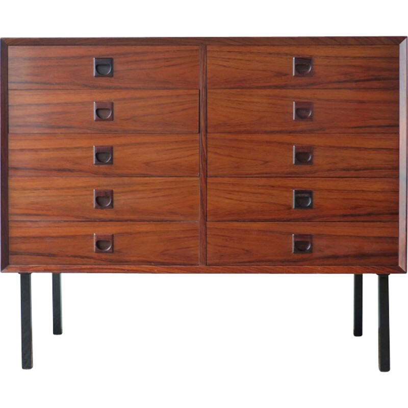 Vintage scandinavian chest of drawers in Rio rosewood