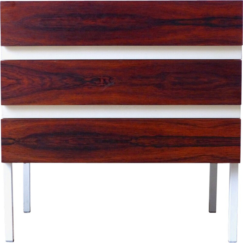 Vintage chest of drawers for Interlubke in rosewood and melamine