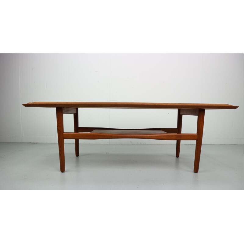 Vintage german teak coffee table for IMHA 1960