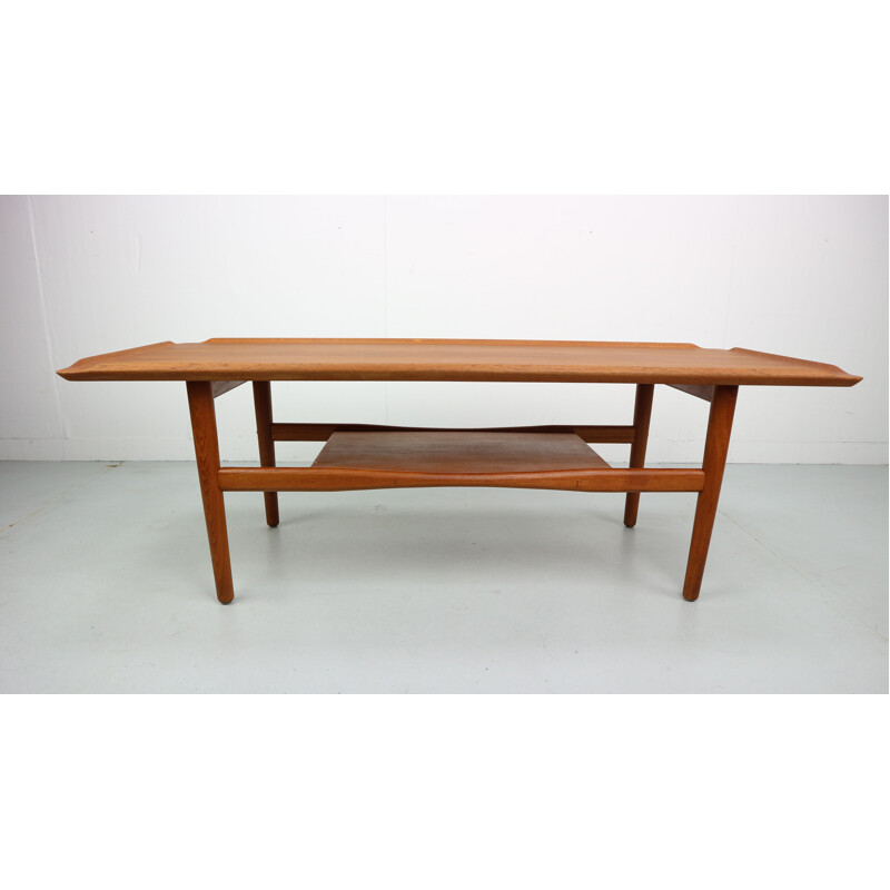 Vintage german teak coffee table for IMHA 1960