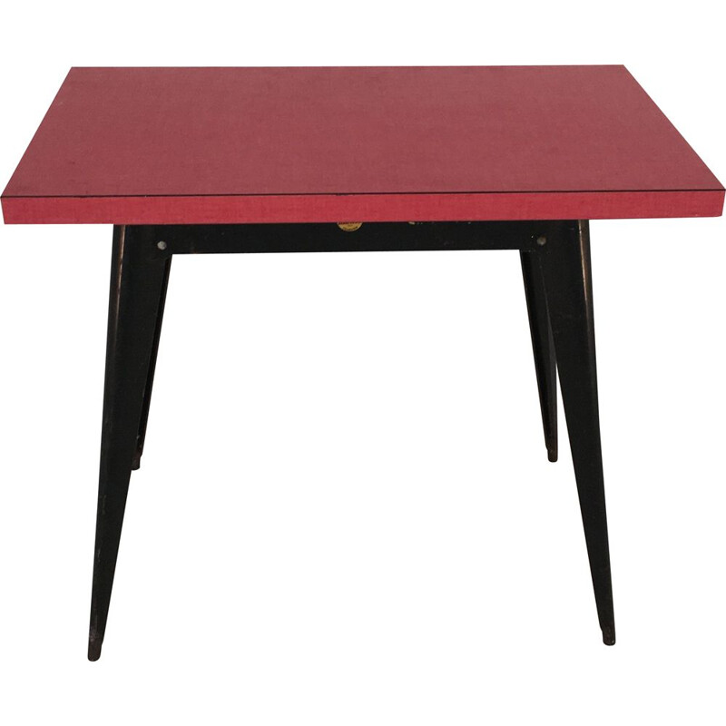 Vintage Tolix table in iron and formica