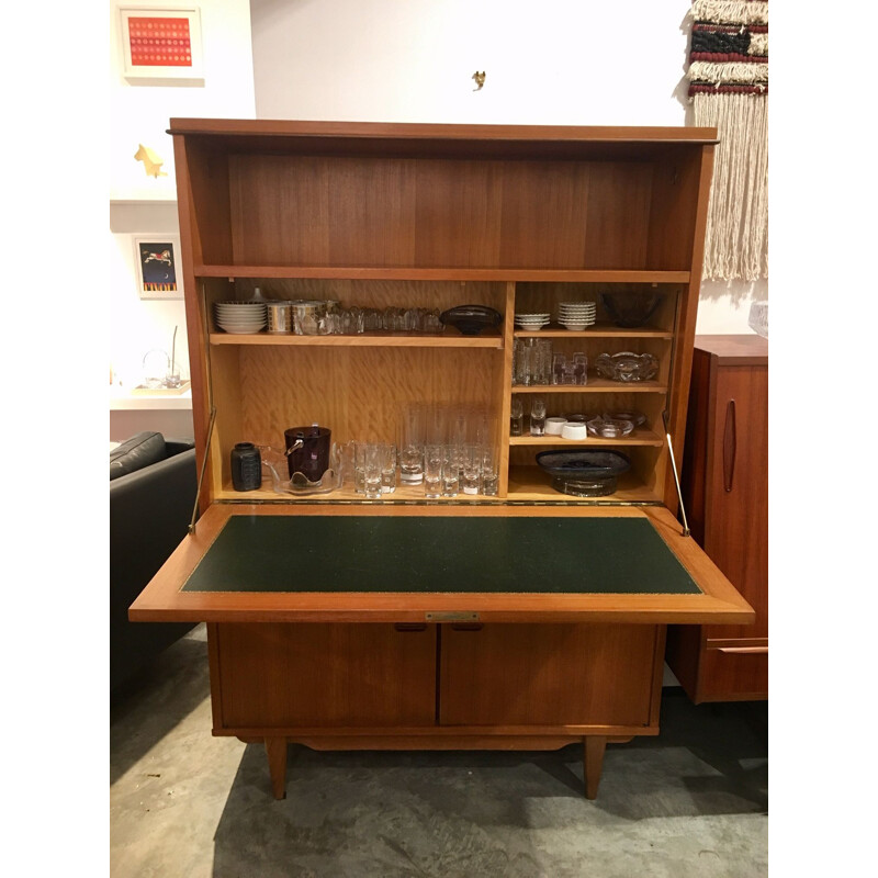 Vintage Danish Secretary in teak 1960