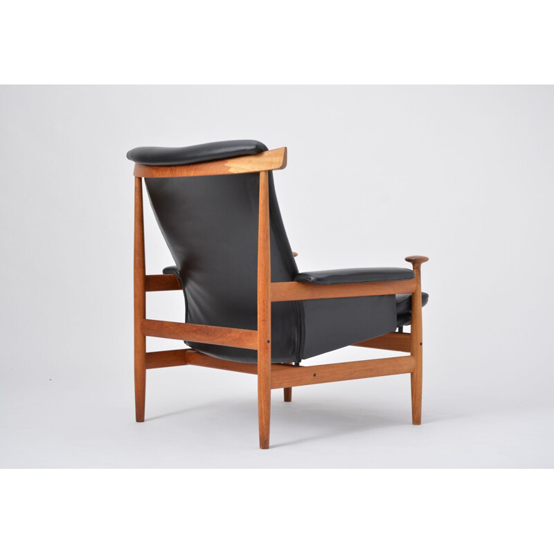 Black Reupholstered Bwana Model 152 Lounge Chair by Finn Juhl for France & Son