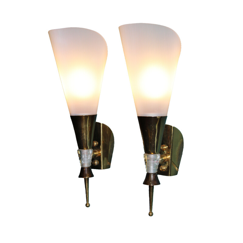 Pair of Midcentury Wall Sconces