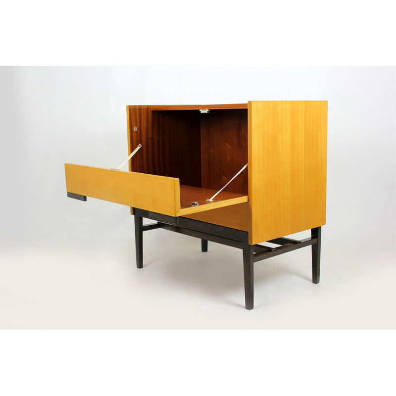 Vintage small sideboard for UP Bucovice in wood 1960