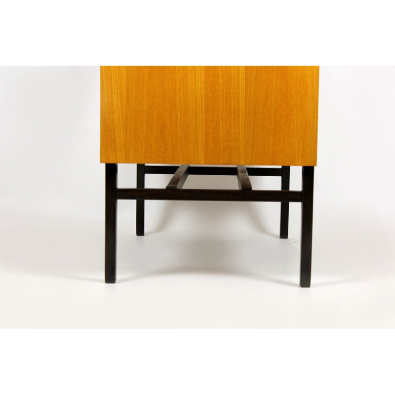 Vintage small sideboard for UP Bucovice in wood 1960