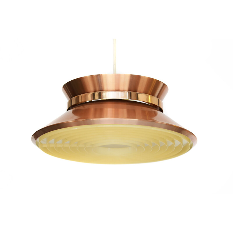 Vintage pendant lamp for Granhaga Metall in copper coloured aluminium
