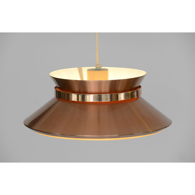 Vintage pendant lamp for Granhaga Metall in copper coloured aluminium