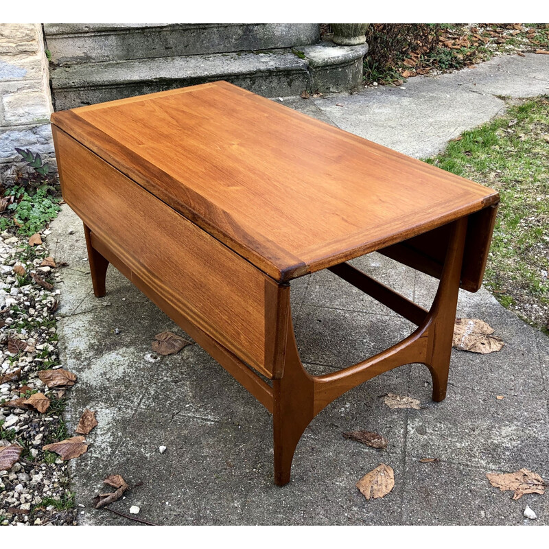 Vintage scandinavian coffee table for Stonehill in teak 1960