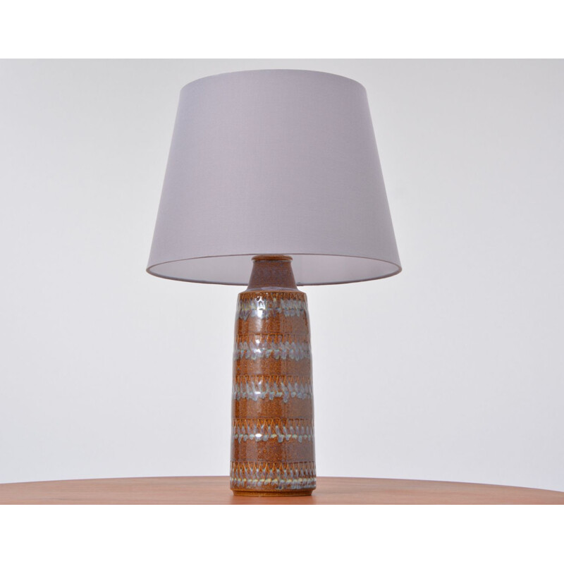 Lampe vintage pour Søholm Stentøj en céramique marron 1960