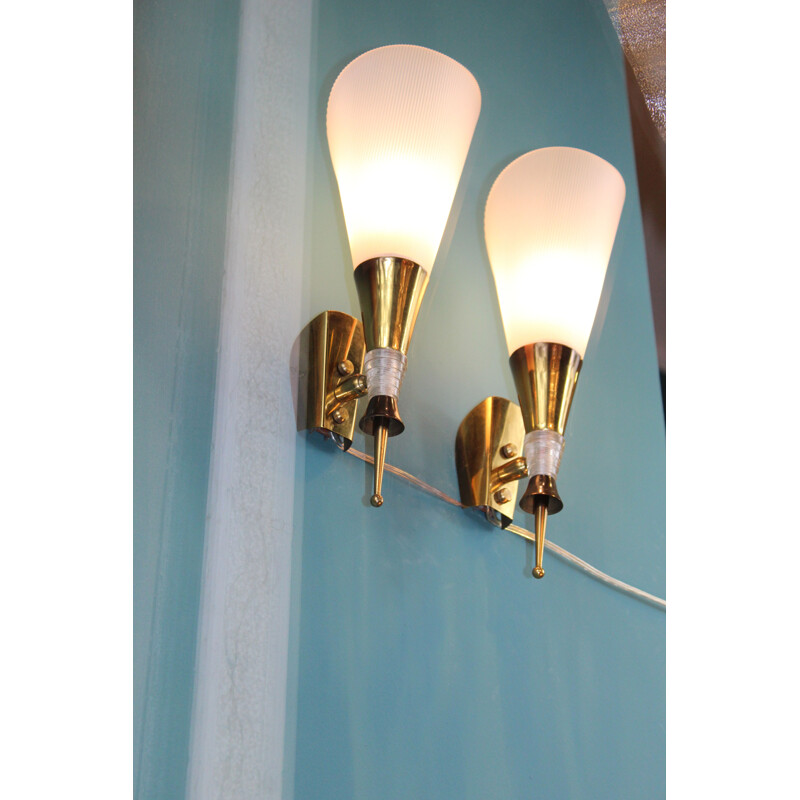 Pair of Midcentury Wall Sconces