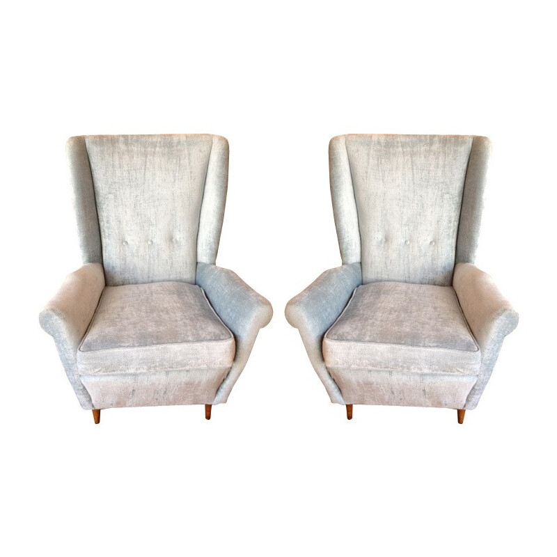 Pair of Italian armchairs - 1950s