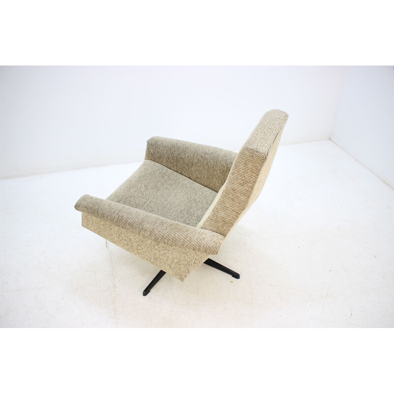 Vintage armchair in metal and fabric 1970s