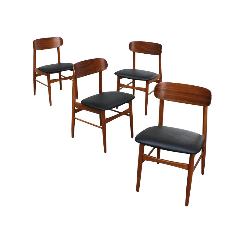 4 vintage Scandinavian chairs - 1960s