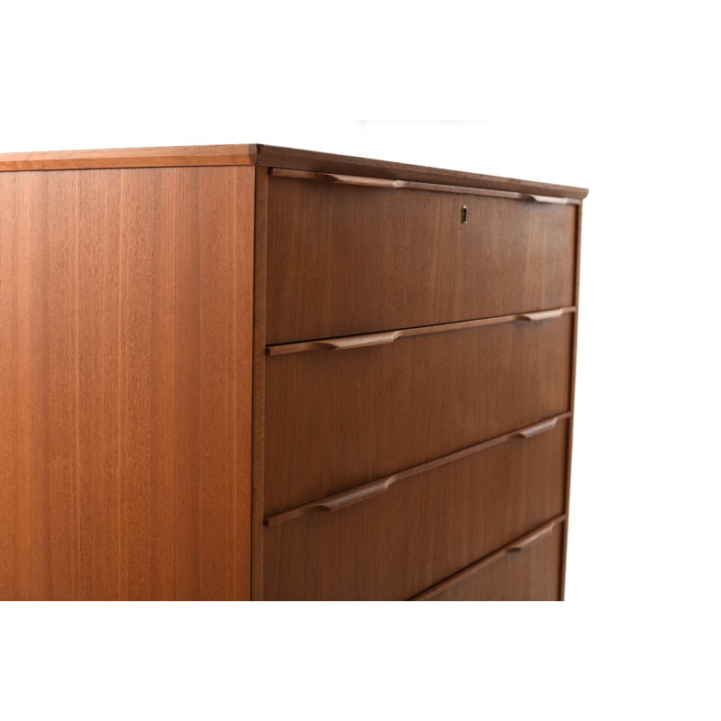 Vintage danish teak chest of drawer 1960