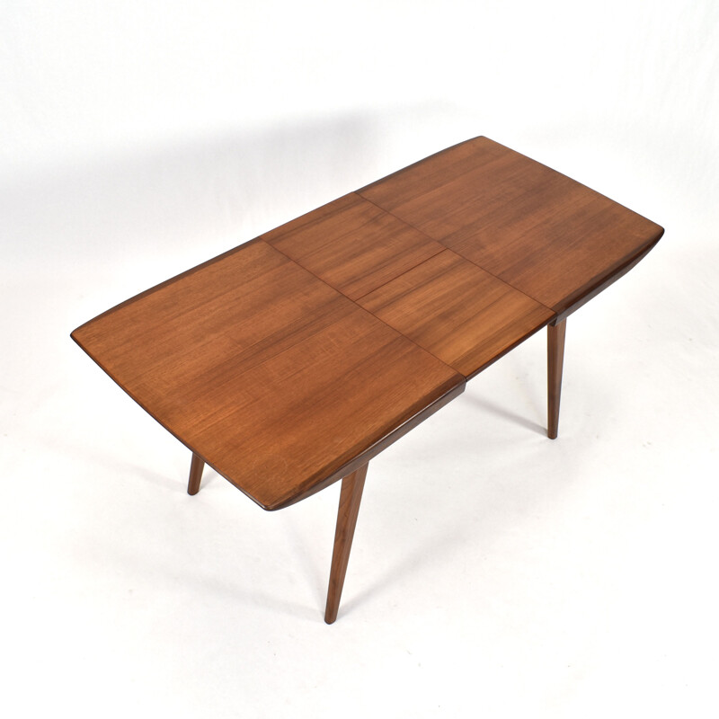 Vintage dutch teak dining table for Webe Walraven & Bevers 1950