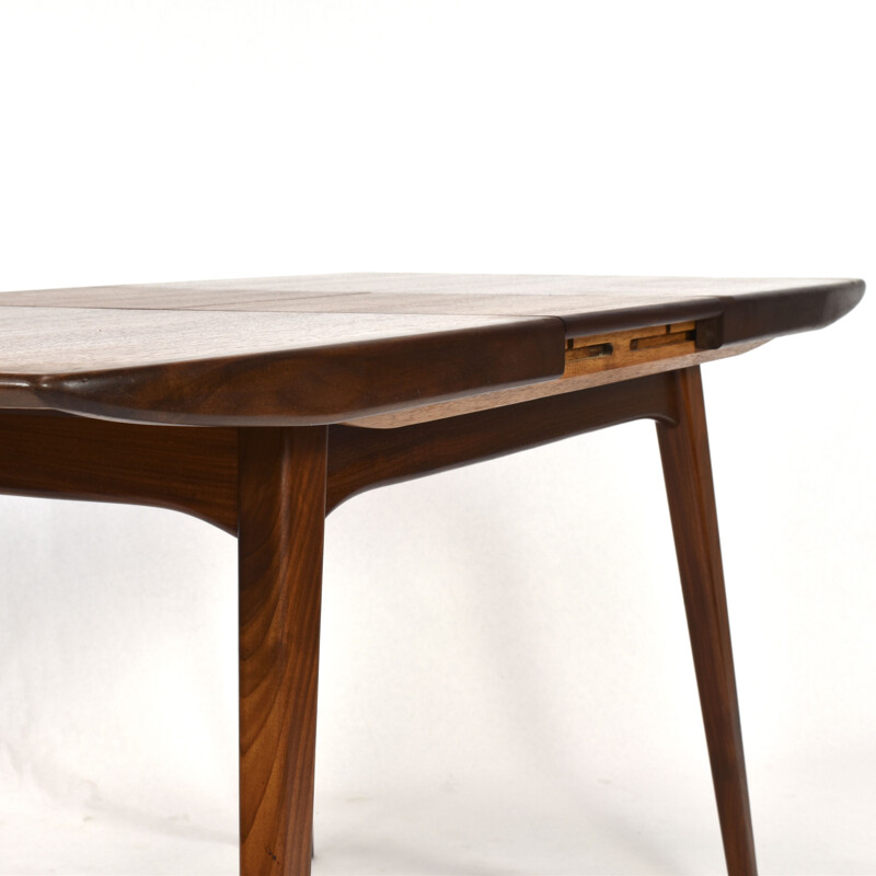 Vintage dutch teak dining table for Webe Walraven & Bevers 1950