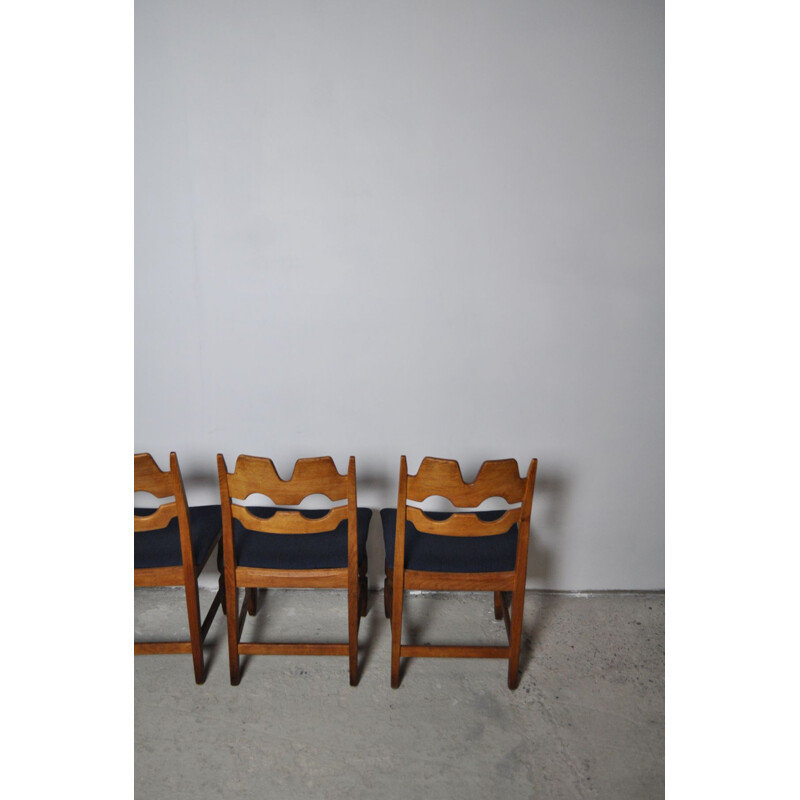 Set of 6 teak chairs by Henning Kjærnulf